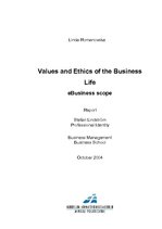 Research Papers 'Values and Ethics of the Business Life', 1.