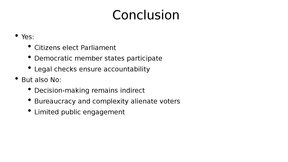 Presentations 'Is EU truly democratic', 11.