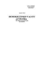 Research Papers 'Demokrātisko valstu attīstība ', 1.
