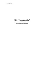 Research Papers 'SIA "Ungurmuiža" menedžmentu sistēma', 1.