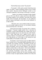 Essays 'Rūdolfa Blaumaņa novele "Raudupiete"', 1.