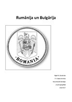 Summaries, Notes 'Rumānija un Bulgārija', 1.