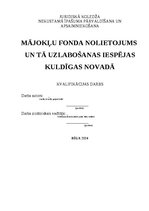 Term Papers 'Mājokļu fonda nolietojums un tā uzlabošanas iespējas Kuldīgas novadā', 1.