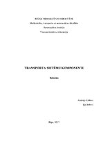 Research Papers 'Transporta sistēmu komponentes', 1.
