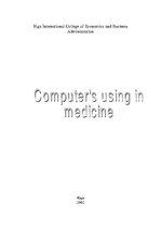 Research Papers 'Computer Using in Medicine', 1.