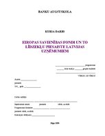 Research Papers 'Eiropas Savienības fondi un to līdzekļu piesaiste Latvijas uzņēmumiem', 1.