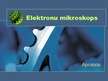 Presentations 'Elektronu mikroskopa apraksts', 1.
