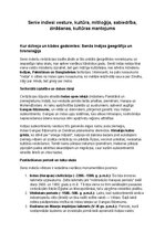 Summaries, Notes 'Seno indiešu vēsture, kultūra, mitoloģija, sabiedrība un kultūras mantojums', 1.