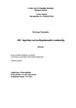 Research Papers 'ABC algoritms un kardiopulmonālā reanimācija', 1.