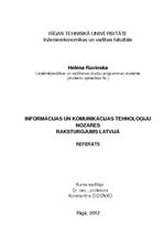 Research Papers 'Informācijas un komunikācijas tehnoloģiju nozares raksturojums Latvijā', 2.