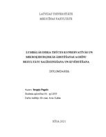 Research Papers 'Lumbālās diska trūces konservatīvās un mikroķirurģiskās ārstēšanas agrīnu rezult', 1.