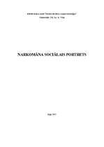 Research Papers 'Narkomāna sociālais portrets', 1.