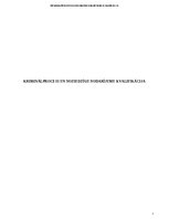 Summaries, Notes 'Kriminālprocess un noziedzīgu nodarījumu kvalifikācija', 1.