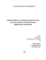 Research Papers 'Antropomorfās un zoomorfās figūras un tēli', 1.