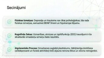 Presentations 'Depresija, trauksme un smadzeņu neiroplastiskums', 13.