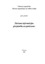 Research Papers 'Tūrisma informācijas pieejamība un patiesums', 1.