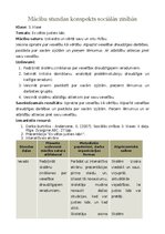 Summaries, Notes 'Mācību stundas konspekts sociālās zinībās 3. klase', 1.
