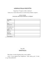 Summaries, Notes 'Avioreisa Rīga - Kosa - Rīga izmaksu aprēķins', 1.