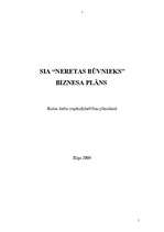 Business Plans 'SIA "Neretas būvnieks"', 1.