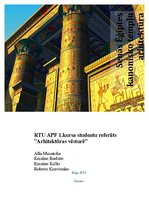Research Papers 'Ēģiptes kanonisko tempļu arhitektūra', 1.