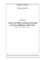 Research Papers 'Latvijas valsts dibināto augstskolu pamatstudiju programmu salīdzinājums tiesību', 1.