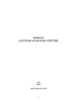 Research Papers 'Latvijas aviācijas vēsture', 1.