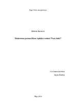 Essays 'Džons Apdaiks "Trusi, bēdz!"', 1.