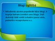 Presentations 'Blogi izglītībā', 4.
