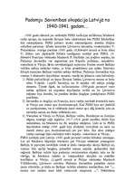 Research Papers 'Padomju Savienības okupācija Latvijā no 1940.-1941.gadam', 1.