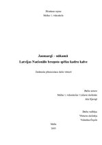 Research Papers 'Jaunsargi - nākamā Latvijas Nacionālo bruņoto spēku kadru kalve', 1.