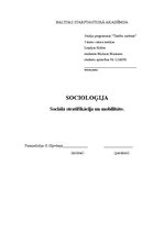 Summaries, Notes 'Sociālā stratifikācija un mobilitāte', 1.
