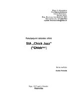 Business Plans 'Pakalpojumi izklaides sfērā SIA "Chick Jazz"', 1.