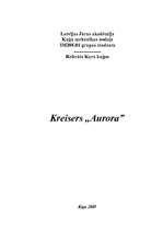 Research Papers 'Kreiseris „Aurora”', 1.