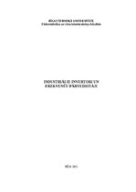 Research Papers 'Industriālie invertori un frekvenču pārveidotāji', 1.