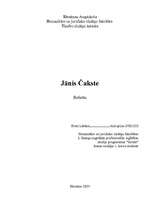 Research Papers 'Jānis Čakste', 1.