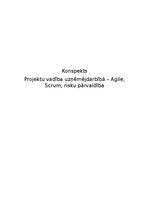 Summaries, Notes 'Projektu vadība uzņēmējdarbībā – Agile, Scrum, risku pārvaldība', 1.