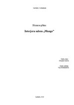 Business Plans 'Interjera salons "Mango"', 1.