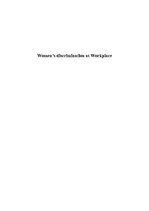Summaries, Notes 'Women’s Discrimination at Workplace', 1.