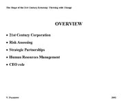 Summaries, Notes 'The Shape of the 21st Century Economy: Thriving with Change', 1.