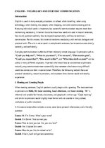 Samples 'English – vocabulary and everyday communication', 1.
