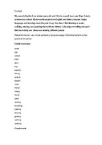 Samples 'English – vocabulary and everyday communication', 3.