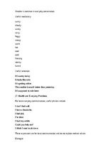 Samples 'English – vocabulary and everyday communication', 20.