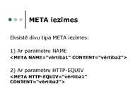 Summaries, Notes 'META iezīmes', 2.