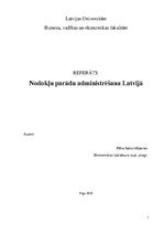 Research Papers 'Nodokļu parādu administrēšana Latvijā', 1.