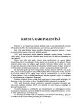 Summaries, Notes 'Krusta kari Palestīnā', 2.