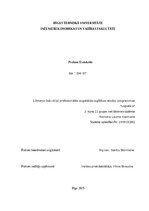 Practice Reports 'Prakses atskaite', 1.