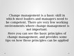 Presentations 'Principles of Change Management', 3.