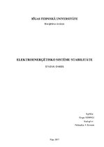 Summaries, Notes 'Elektroenerģētisko sistēmu stabilitāte', 1.
