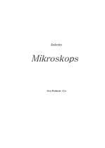 Research Papers 'Mikroskops', 1.