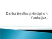 Presentations 'Darba tiesību principi un funkcijas', 1.